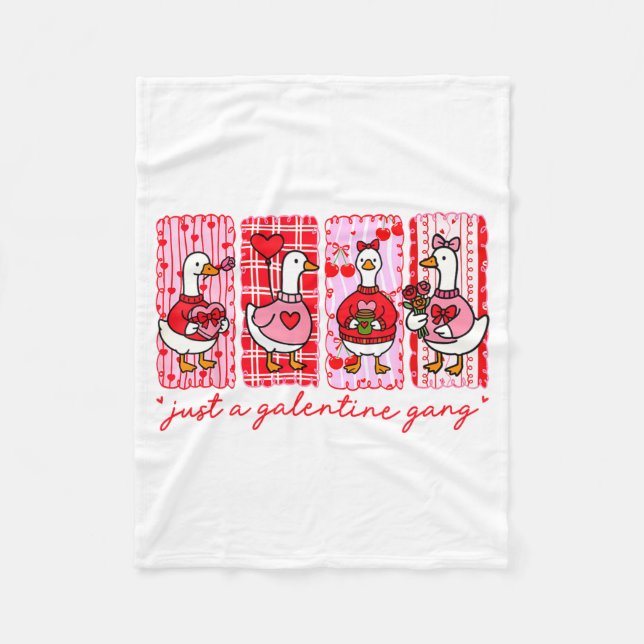 Couverture Polaire Galentines Day Women Galentines Gang Goose Valenti (Devant)