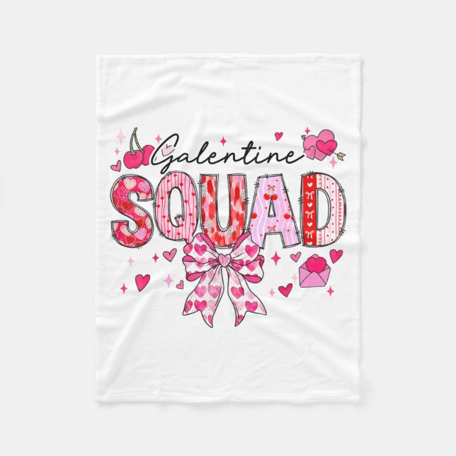 Couverture Polaire Galentines Day Women Galentines Squad Funny Valent (Devant)