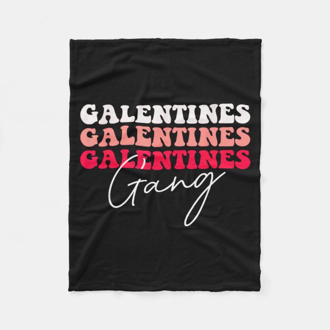 Couverture Polaire Galentines Gang - Galentine's Day Gals Sisterhood  (Devant)