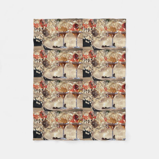 COUVERTURE POLAIRE *GALORE DE COCKTAILS* BLANCHET DE NOËL (Devant)