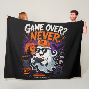 Couverture Polaire Game Over N'est Jamais Drôle Gamer Fantôme Hallowe