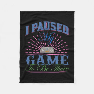 Couverture Polaire Gamer Art I A Suspendu Mon Jeu Pour Être Ici