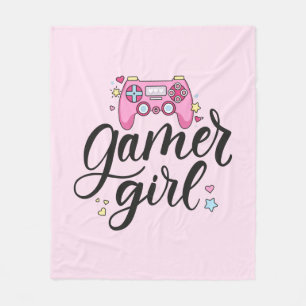 Couverture Polaire Gamer fille