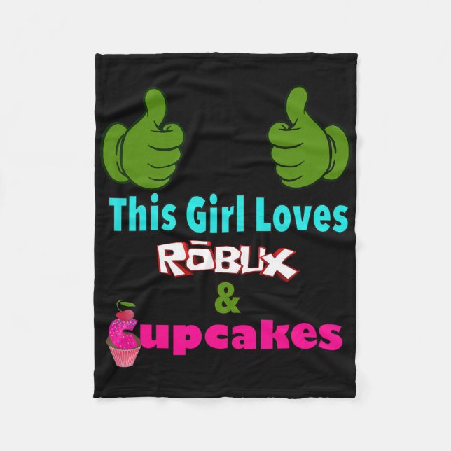 Couverture Polaire Gamer Girl Design Saying This Girl Loves Robux And (Devant)