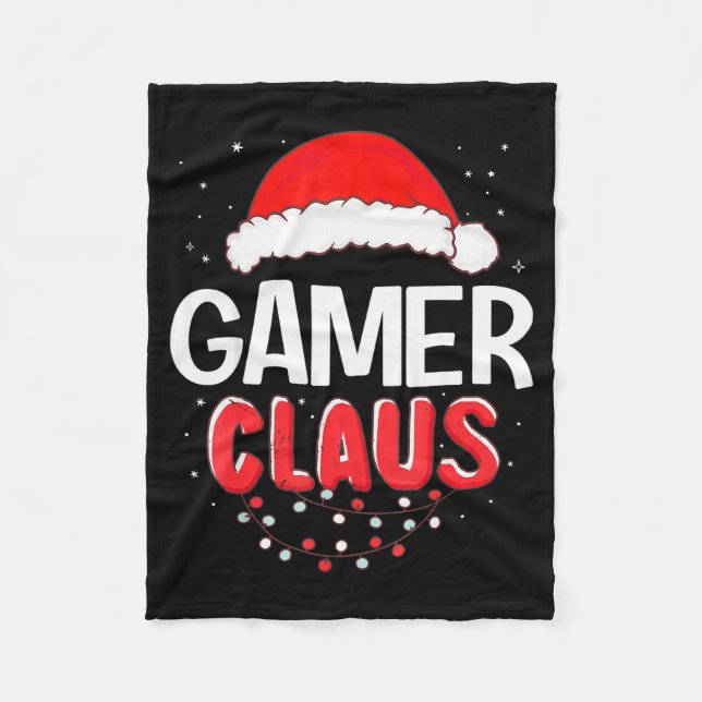 Couverture Polaire Gamer Santa Claus Christmas Matching Costume  (Devant)