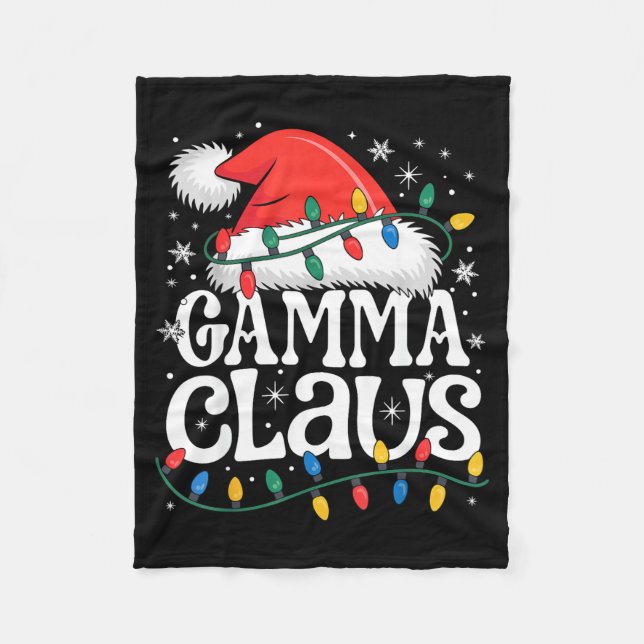 Couverture Polaire Gamma Claus Funny Xmas Christmas Grandma Holiday S (Devant)