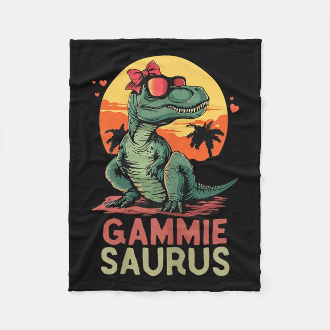 Couverture Polaire Gammiesaurus Dino Dinosaur Gammie-saurus T-rex Fun (Devant)