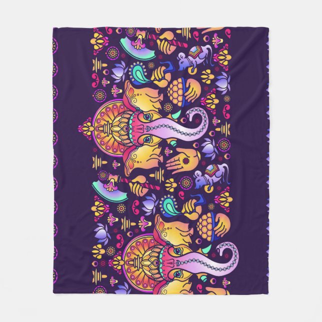 Couverture Polaire Ganesh Hindu God : Festive sans fil (Devant)