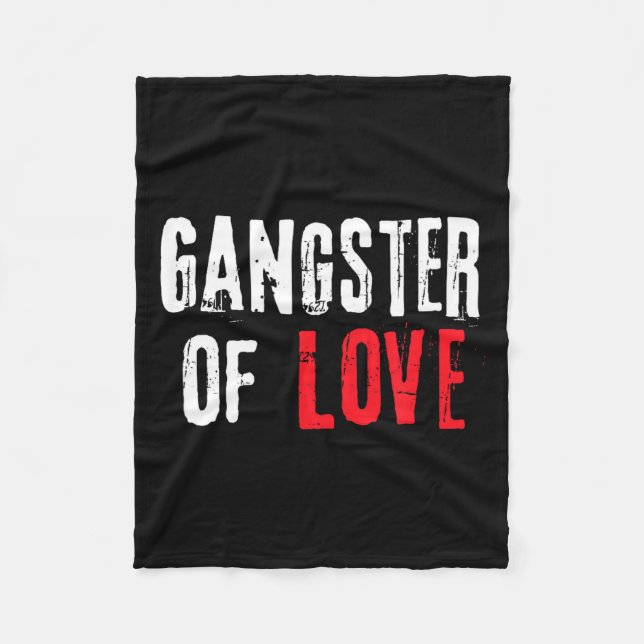 Couverture Polaire Gangster Of Love Valentines Day Festive Gift  (Devant)