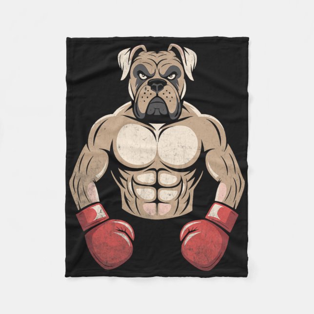 Couverture Polaire Gants de boxe pour chiens Boxer Chiens de compagni (Devant)