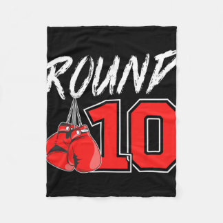 Couverture Polaire Garçon de boxe pour 10 ans Anniversaire de boxeur 