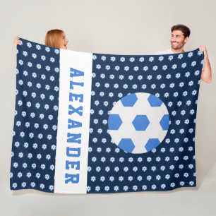 Couverture Polaire Garçons Adolescents Sports Soccer Ball Personnalis