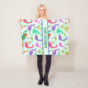 Couverture Polaire Garçons personnalisés par motif coloré de