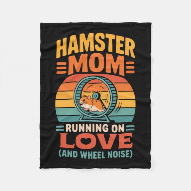 Couverture Polaire Garde de hamster maman animal de compagnie hamster (Devant)