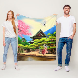 Couverture Polaire Garden japonais