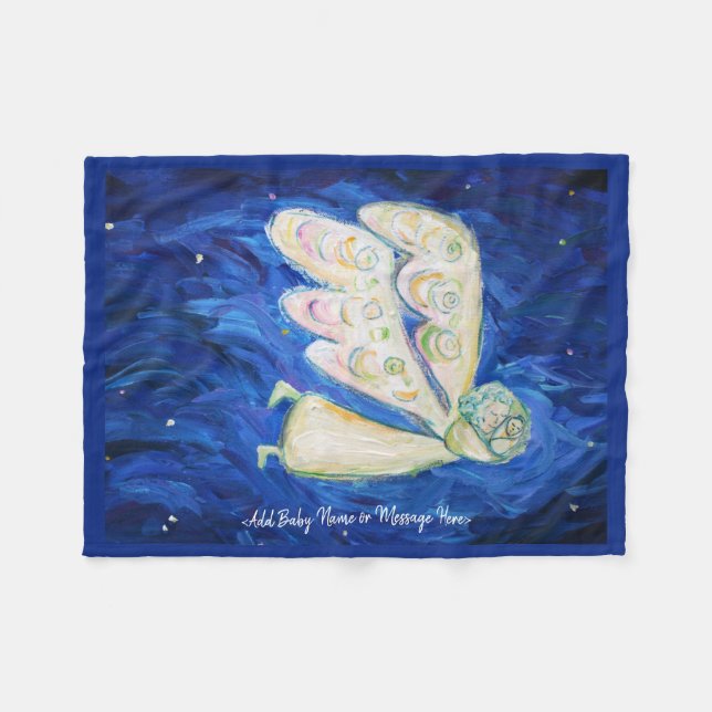 Couverture Polaire Gardien Angel molleton molleton personnalisé Couve (Devant (Horizontal))