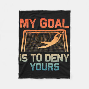 Couverture Polaire Gardien de but de football Art pour hommes femmes