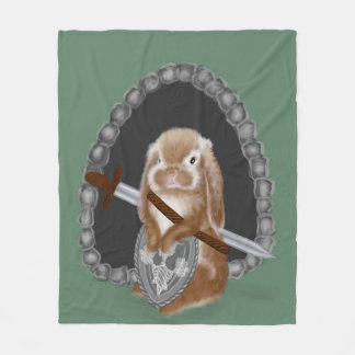 Couverture Polaire Gardien du Burrow : Brave Bunny Defender