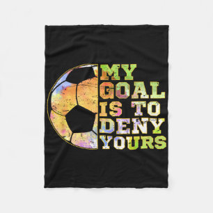 Couverture Polaire Gardiens de football Mon but est de nier votre gar
