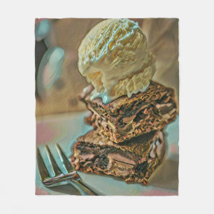 Couverture Polaire Gâteau à la crème glacée au chocolat