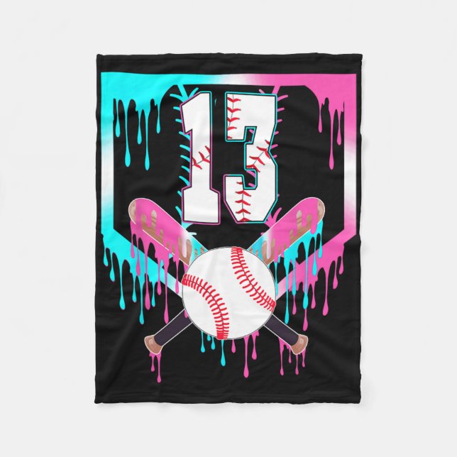 Couverture Polaire Gâteau de 13e anniversaire Bysebyll Home Plate Dri (Devant)