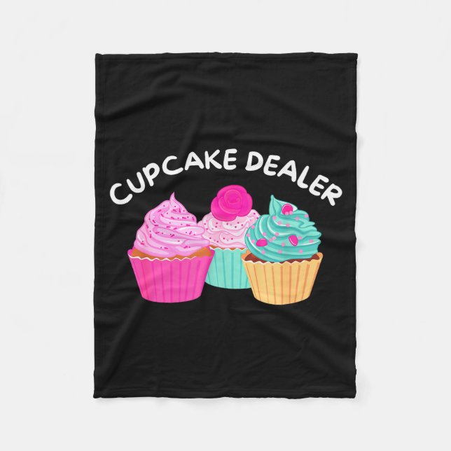 Couverture Polaire Gâteau Er - Drôle de pâtissier de cupcake Pâtisser (Devant)