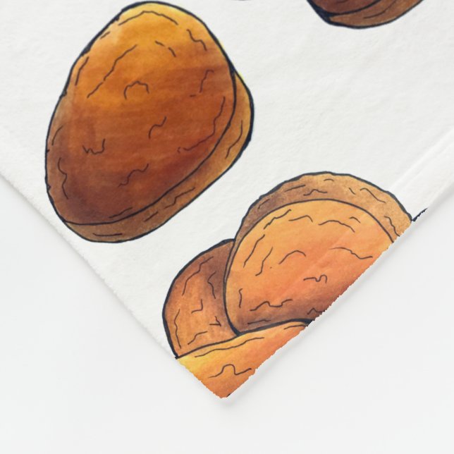 Couverture Polaire Gâteaux de poulet avec Ketchup Junk Food Foody (Coin)