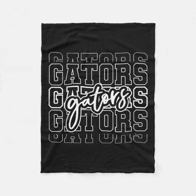 Couverture Polaire Gators Name Team Backto School Heart For Men Women (Devant)
