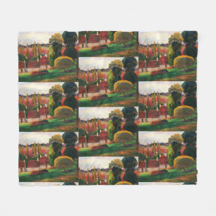 Couverture Polaire Gauguin Une ferme en Bretagne Art du paysage vinta