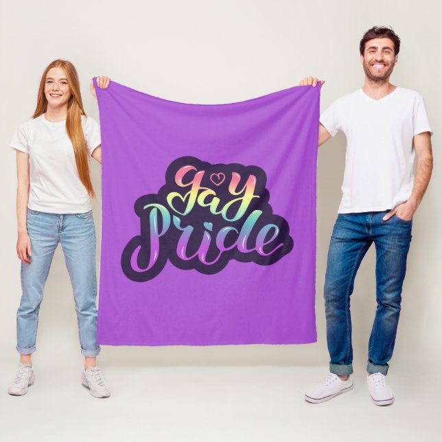 Couverture Polaire Gay pride (En situation)