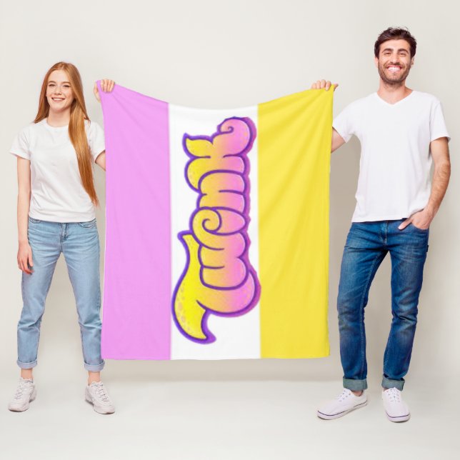 Couverture Polaire Gay TWINK Pride Cadeau Accent Blanket (En situation)