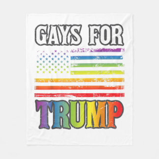 Couverture Polaire Gays Pour Trump LGBT Pride Gay Rainbow Flag Vote R