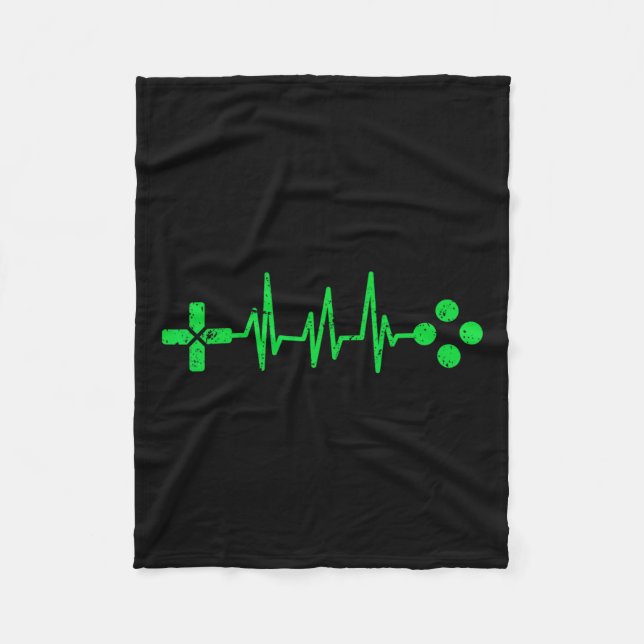 Couverture Polaire Geeks Heartbeat Gaming  (Devant)