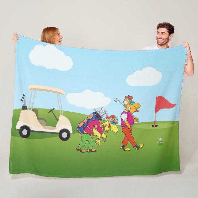 Couverture Polaire Geezer Golf Fleece Blanket (En situation)