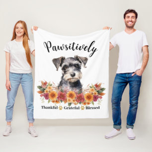 Couverture Polaire Génial et gracieux, bienheureux, mignon chien
