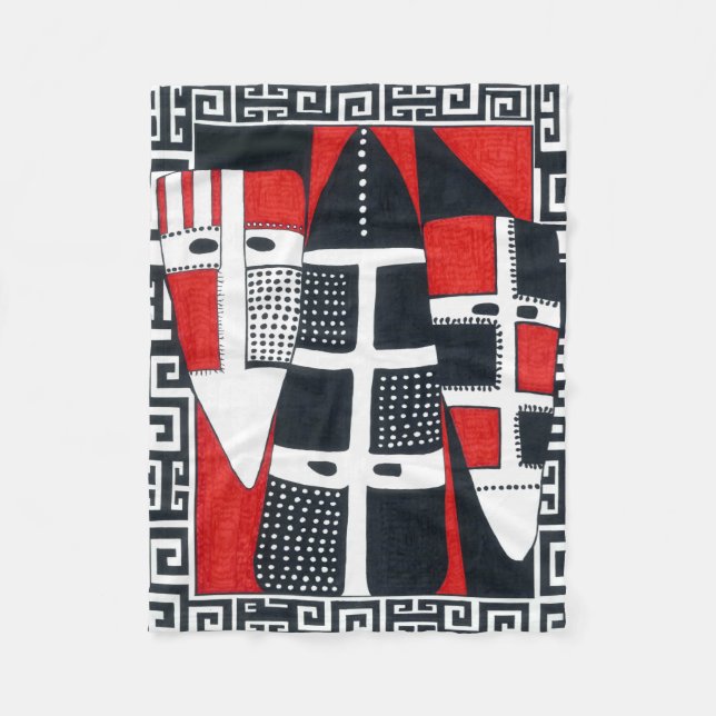 Couverture Polaire Gens indiens sud-américains chiliens couvrants de (Devant)