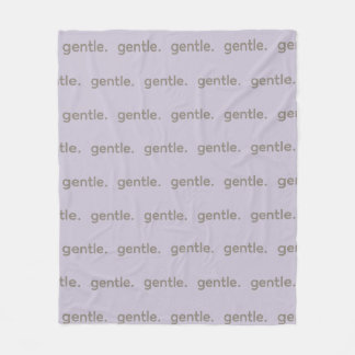 Couverture Polaire Gentle Repeated Word Pattern Cozy, Calm & Soft
