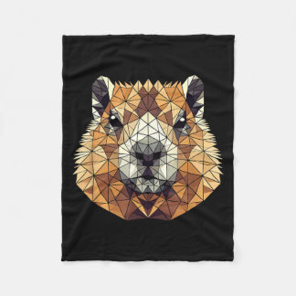 Couverture Polaire Geometric Art Groundhog Groundhogs 