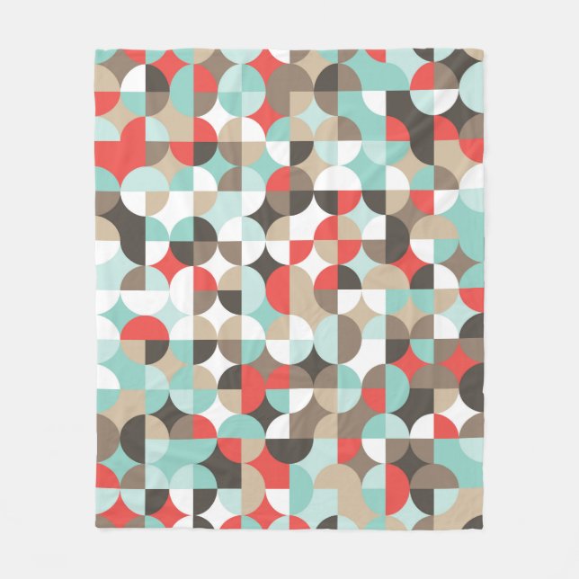 Couverture Polaire Geometric pattern. Mosaic colorful background of g (Devant)