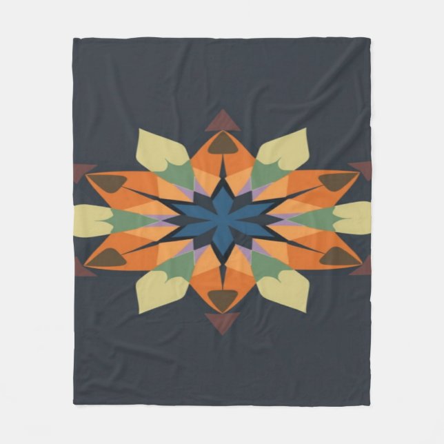 Couverture Polaire Geometric Symphony: Balance in blankets  (Devant)