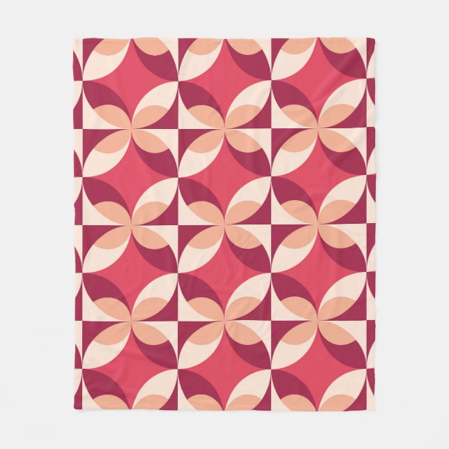 Couverture Polaire Géométrique Abstraite : Conception textile transpa (Devant)