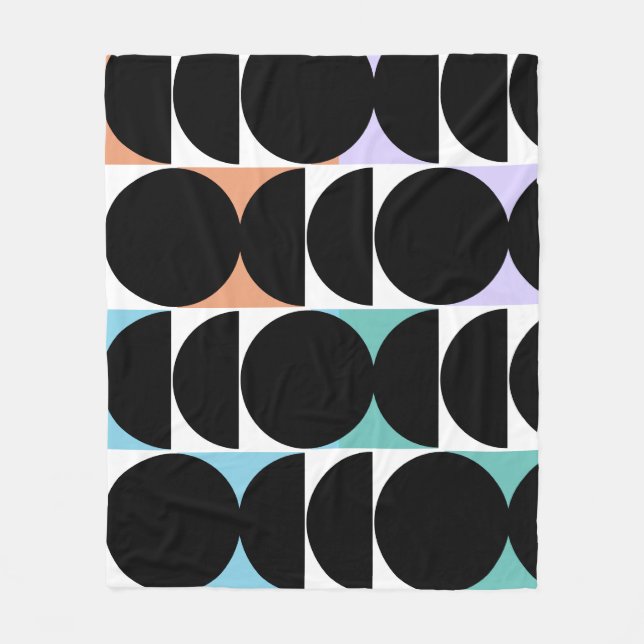 Couverture Polaire Géométrique Milieu de Siècle Moderne (Devant)