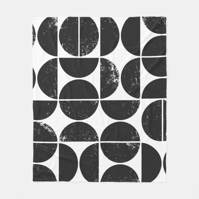 Couverture Polaire Géométrique minimaliste : Semicules scandinaves. (Devant)