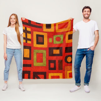 Couverture Polaire Géométrique Moderne Audacieux