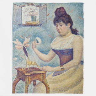 Couverture Polaire Georges Seurat - Jeune Femme Se Poussant