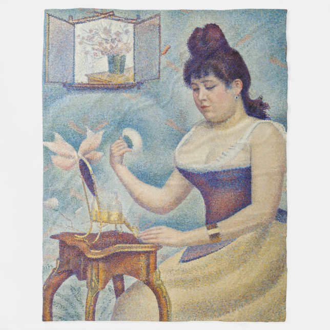 Couverture Polaire Georges Seurat - Jeune Femme Se Poussant (Devant)