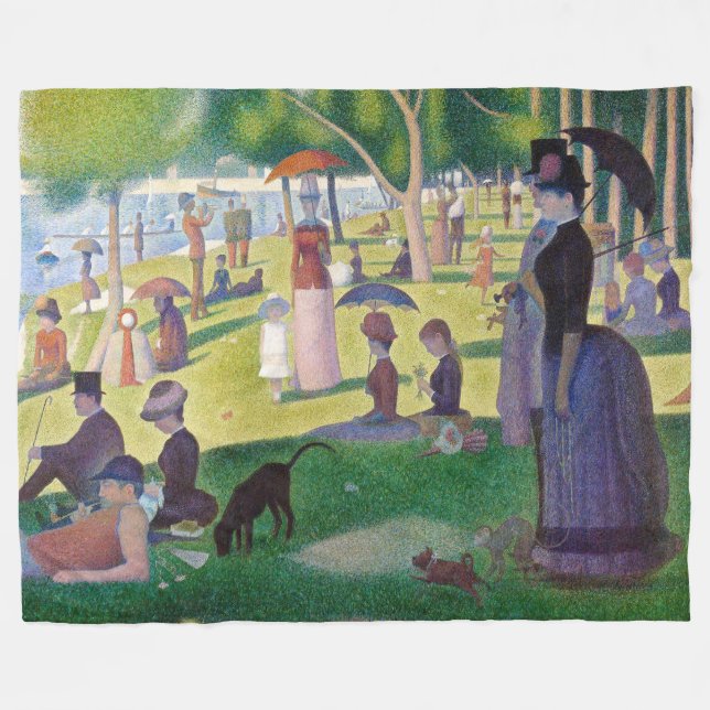Couverture Polaire Georges Seurat - Un dimanche après-midi à l'Île de (Devant (Horizontal))