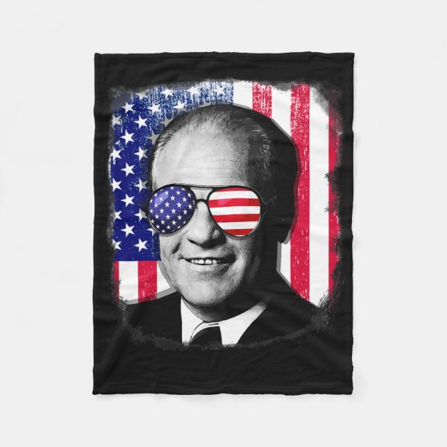 Couverture Polaire Gerald Ford Drapeau américain 4 juillet  (Devant)