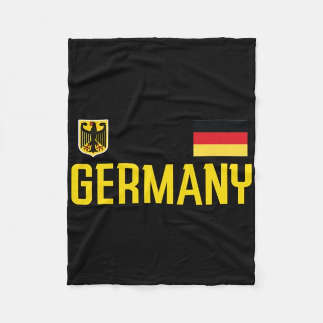 Couverture Polaire Germany Flag Deutschland Footbyll Soccer Fan Men W (Devant)