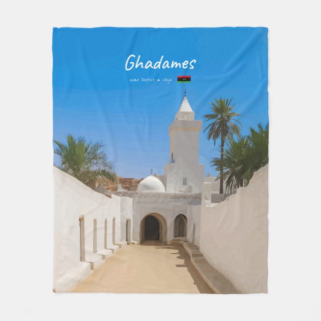 Couverture Polaire Ghadames, Libye - Mosquée Blanche (Devant)